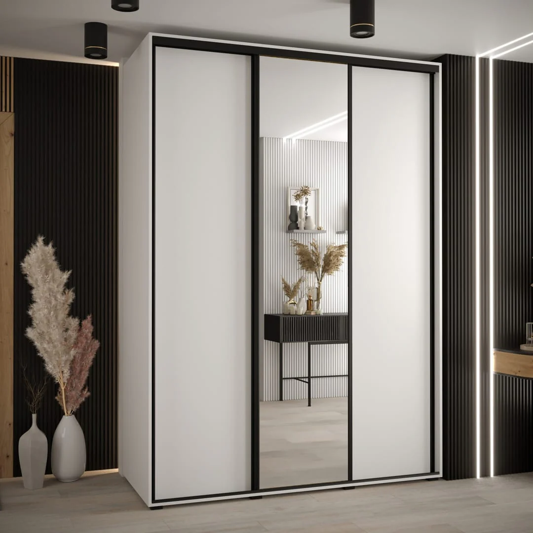 Cannes III Sliding Door Wardrobe 170cm - Image 5