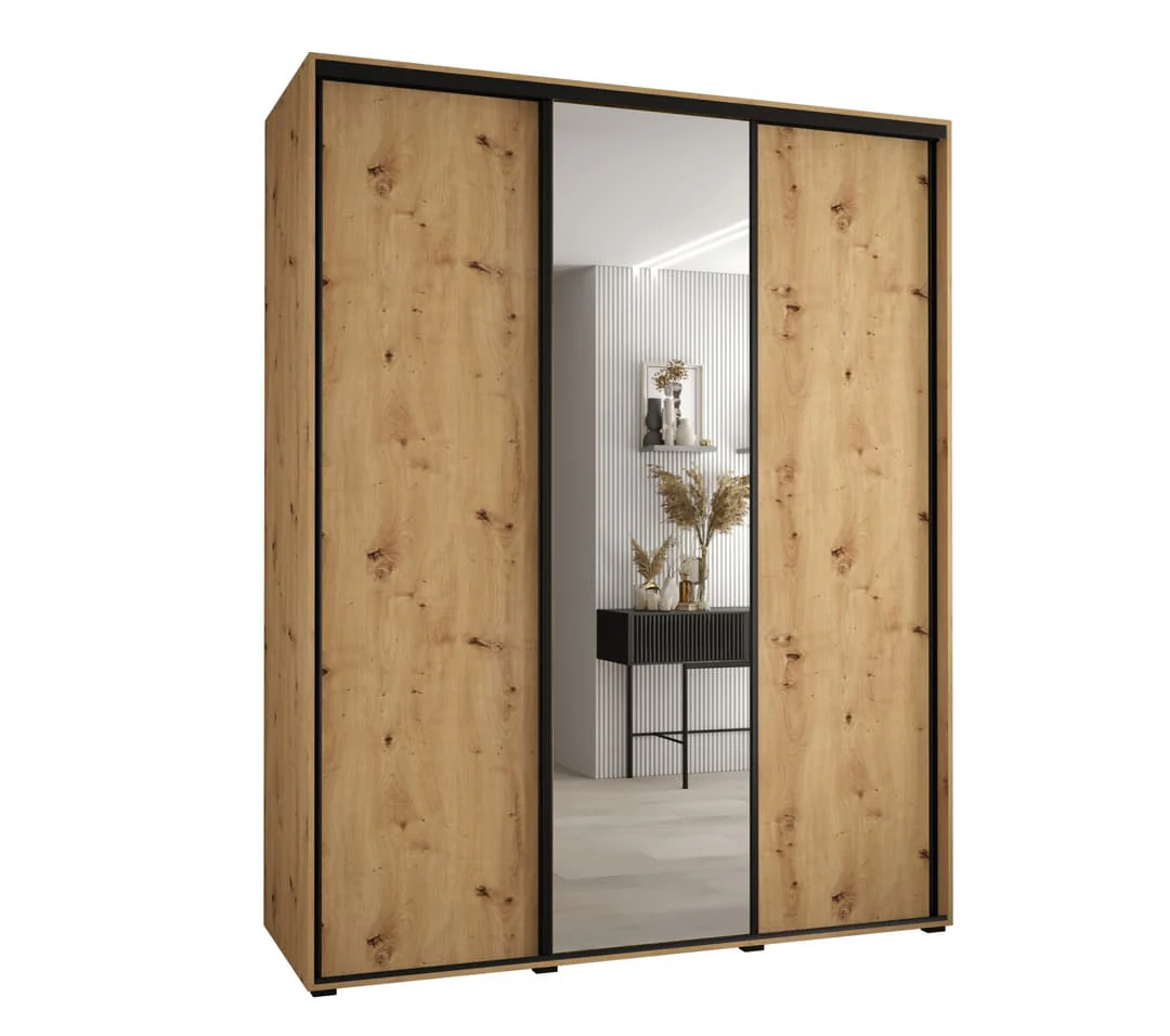Cannes III Sliding Door Wardrobe 200cm - Image 2
