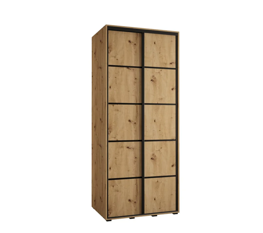 Cannes IV Sliding Door Wardrobe 110cm - Image 2