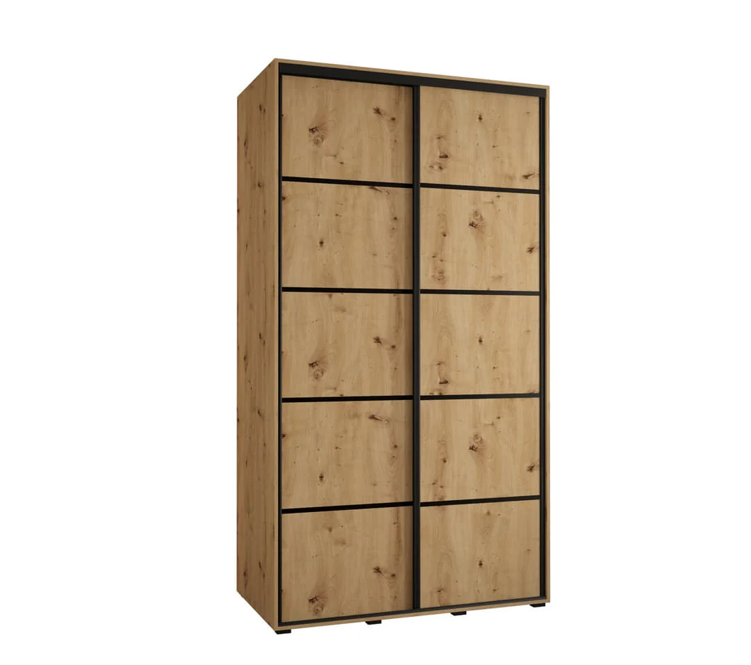 Cannes IV Sliding Door Wardrobe 140cm - Image 2