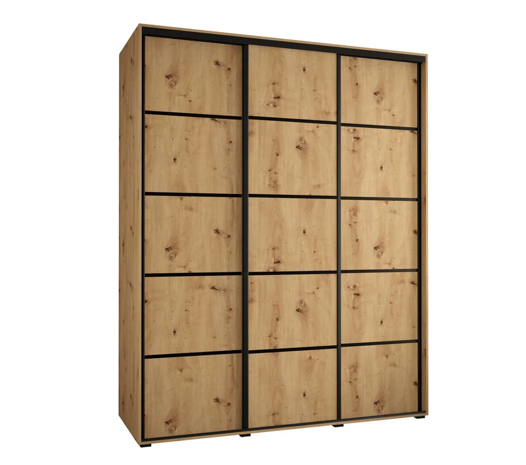 Cannes IV Sliding Door Wardrobe 200cm - Image 2