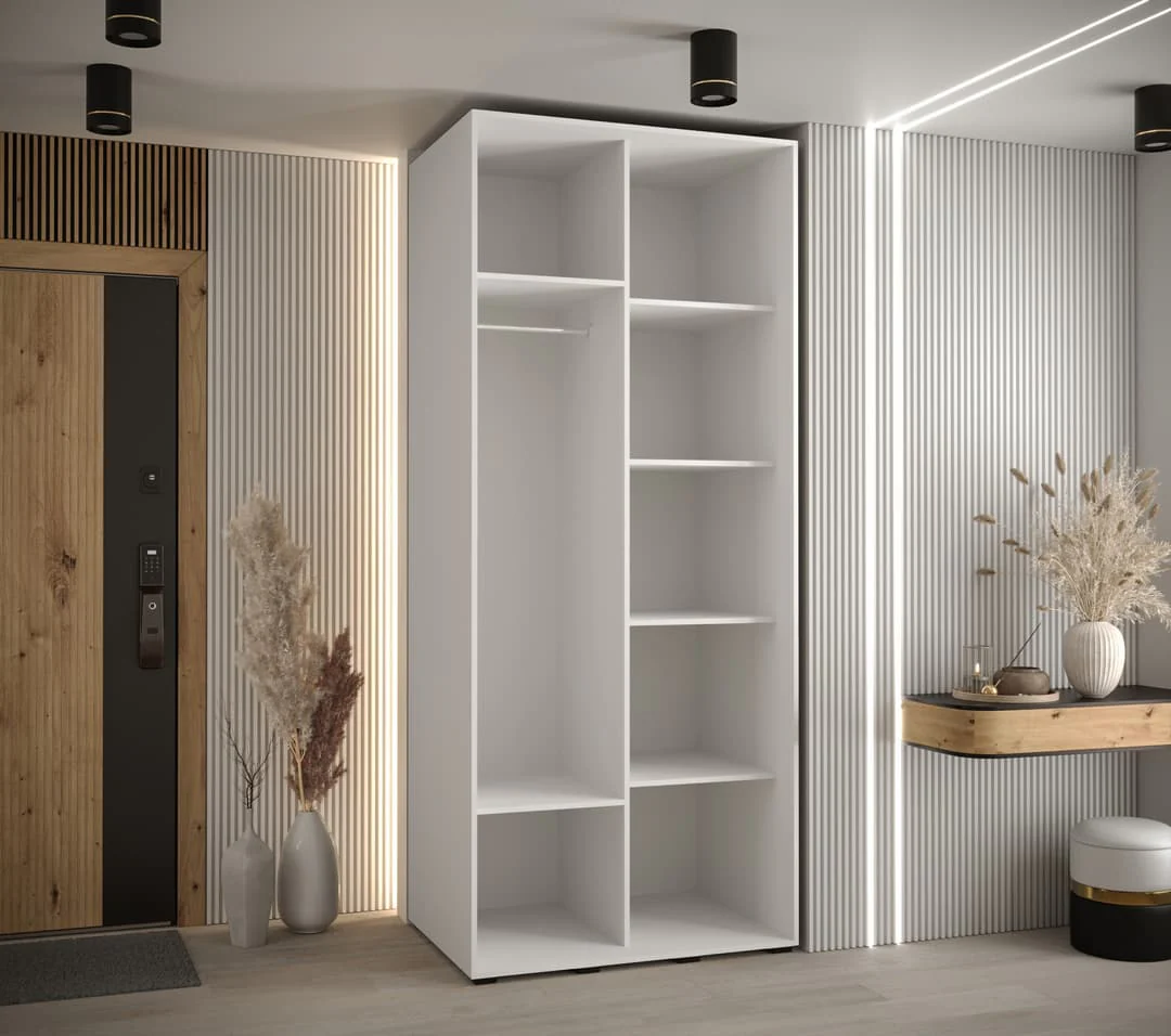 Cannes IX Sliding Door Wardrobe 120cm - Image 3