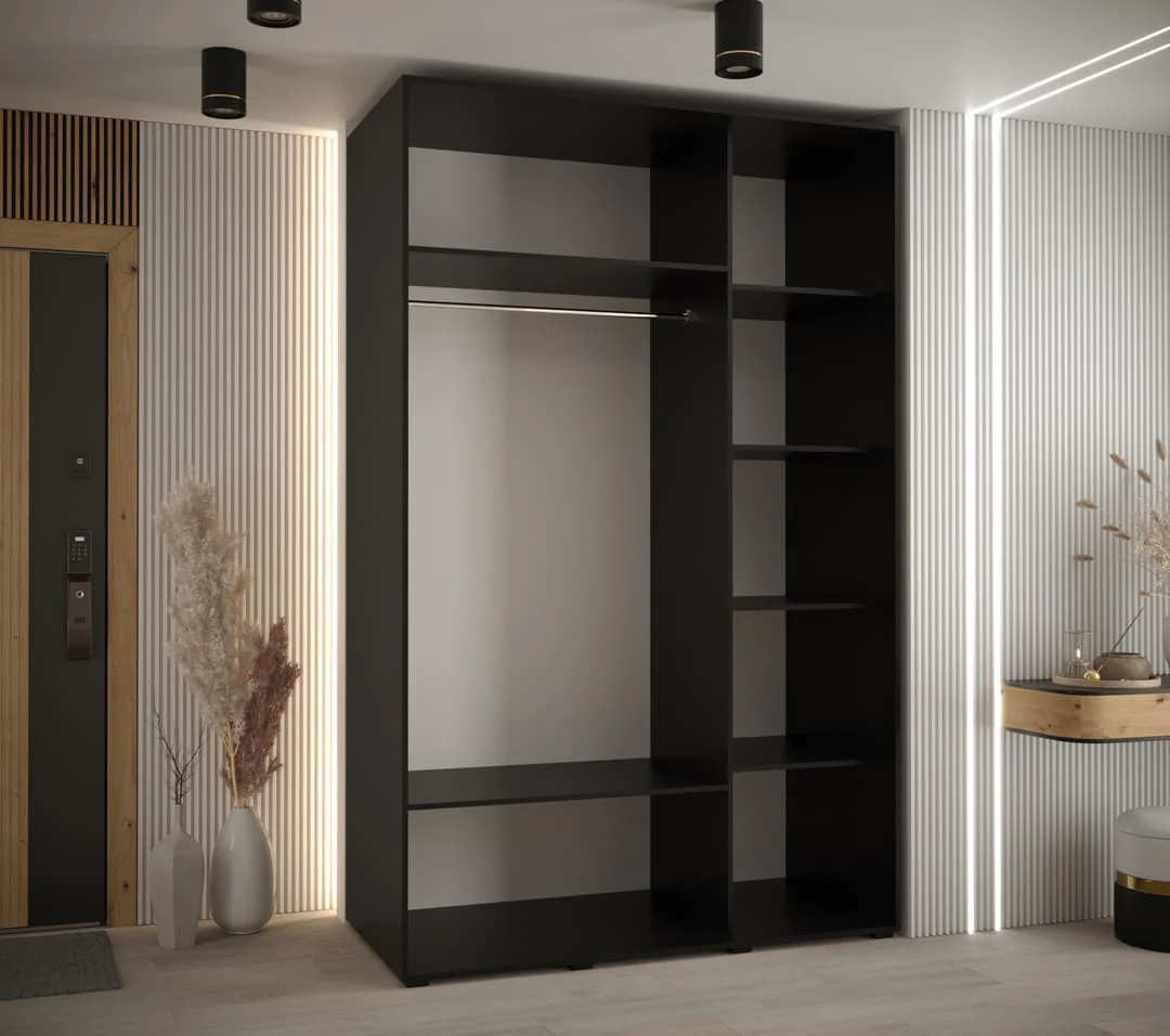 Cannes IX Sliding Door Wardrobe 150cm - Image 10
