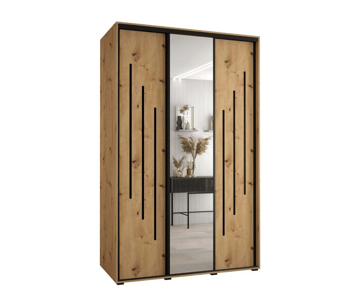 Cannes IX Sliding Door Wardrobe 160cm - Image 5