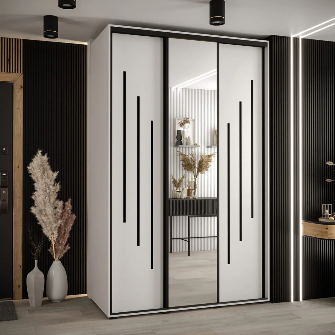 Cannes IX Sliding Door Wardrobe 160cm - Image 8