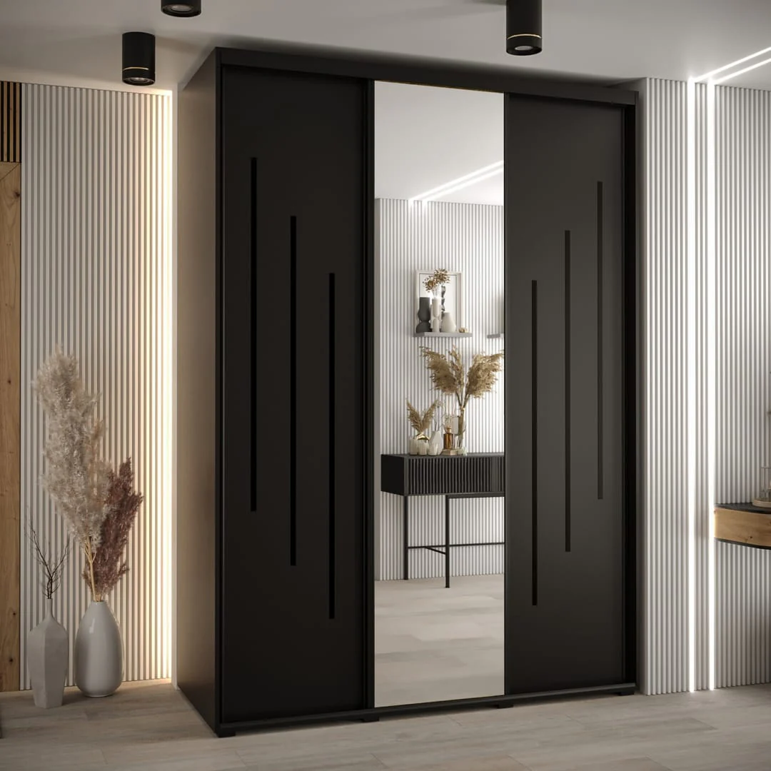 Cannes IX Sliding Door Wardrobe 180cm - Image 8