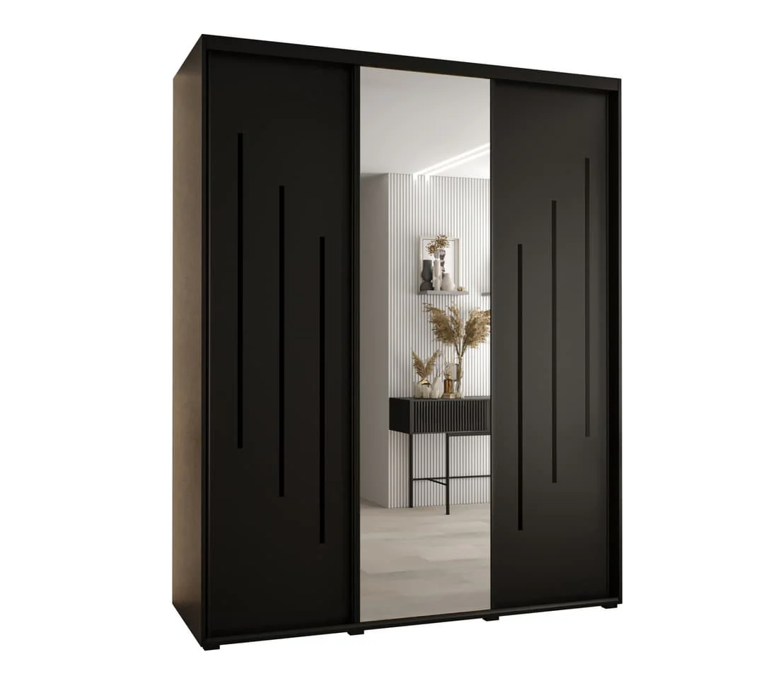 Cannes IX Sliding Door Wardrobe 200cm - Image 8