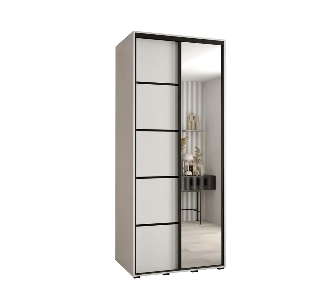 Cannes V Sliding Door Wardrobe 120cm - Image 2