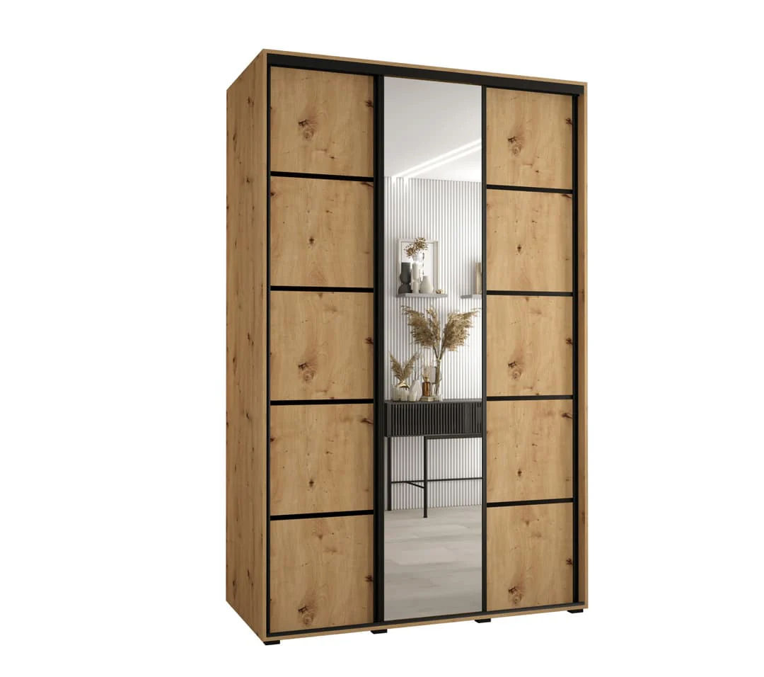 Cannes V Sliding Door Wardrobe 150cm - Image 5