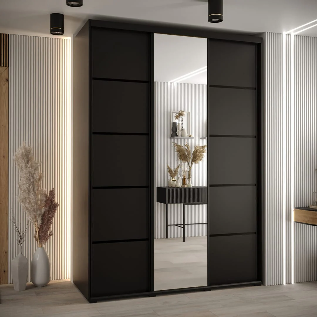 Cannes V Sliding Door Wardrobe 180cm - Image 8