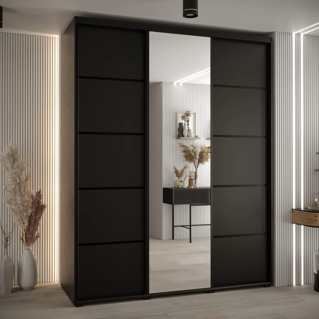 Cannes V Sliding Door Wardrobe 190cm