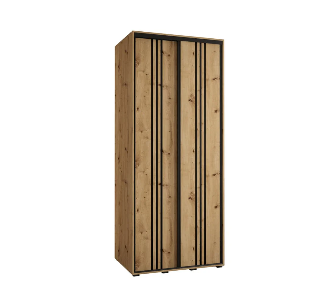 Cannes VI Sliding Door Wardrobe 110cm - Image 2