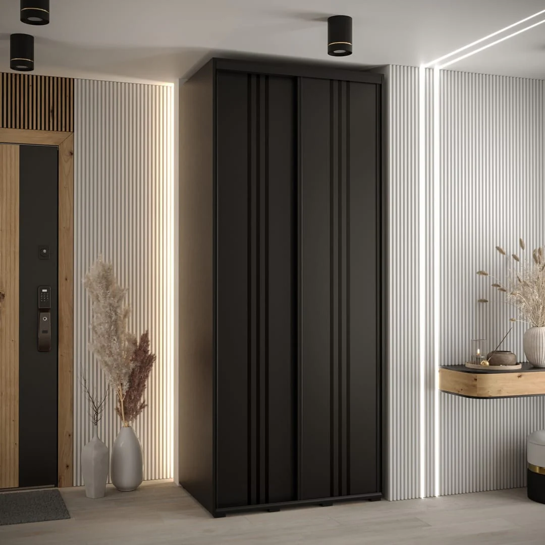 Cannes VI Sliding Door Wardrobe 110cm - Image 8