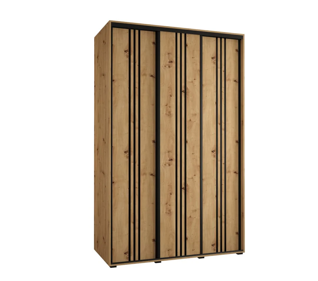 Cannes VI Sliding Door Wardrobe 160cm - Image 5