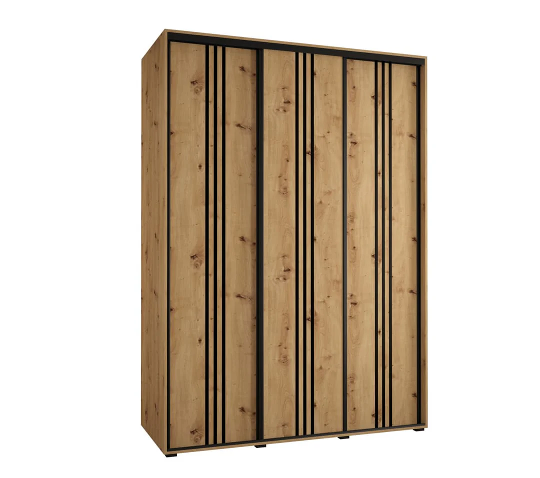Cannes VI Sliding Door Wardrobe 180cm - Image 5