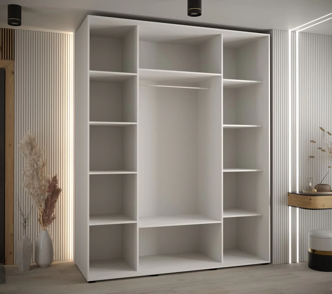 Cannes VI Sliding Door Wardrobe 200cm - Image 6