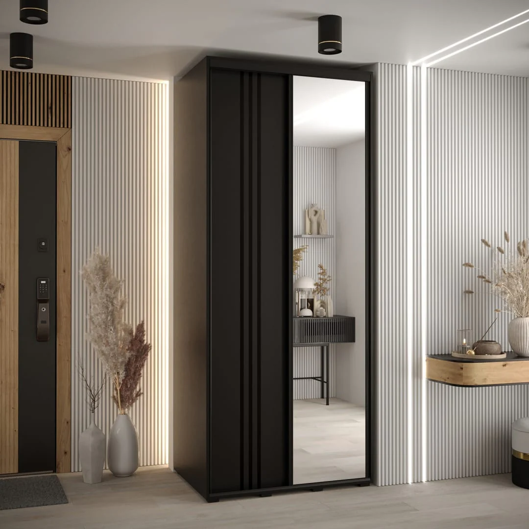 Cannes VII Sliding Door Wardrobe 120cm - Image 8