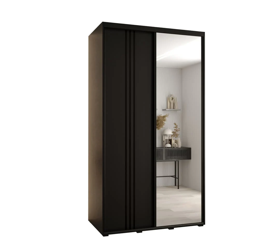 Cannes VII Sliding Door Wardrobe 140cm - Image 9