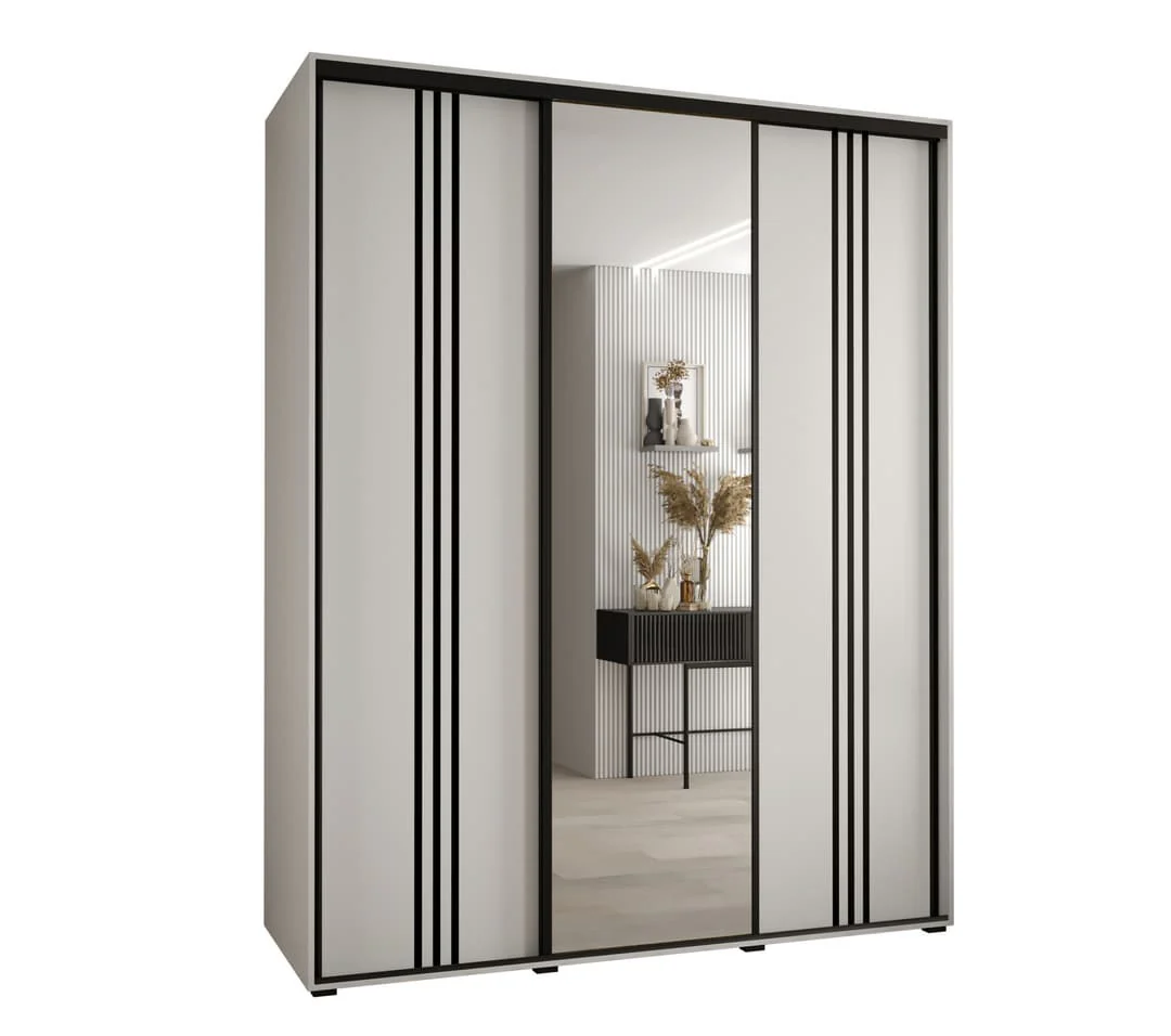 Cannes VII Sliding Door Wardrobe 190cm - Image 9