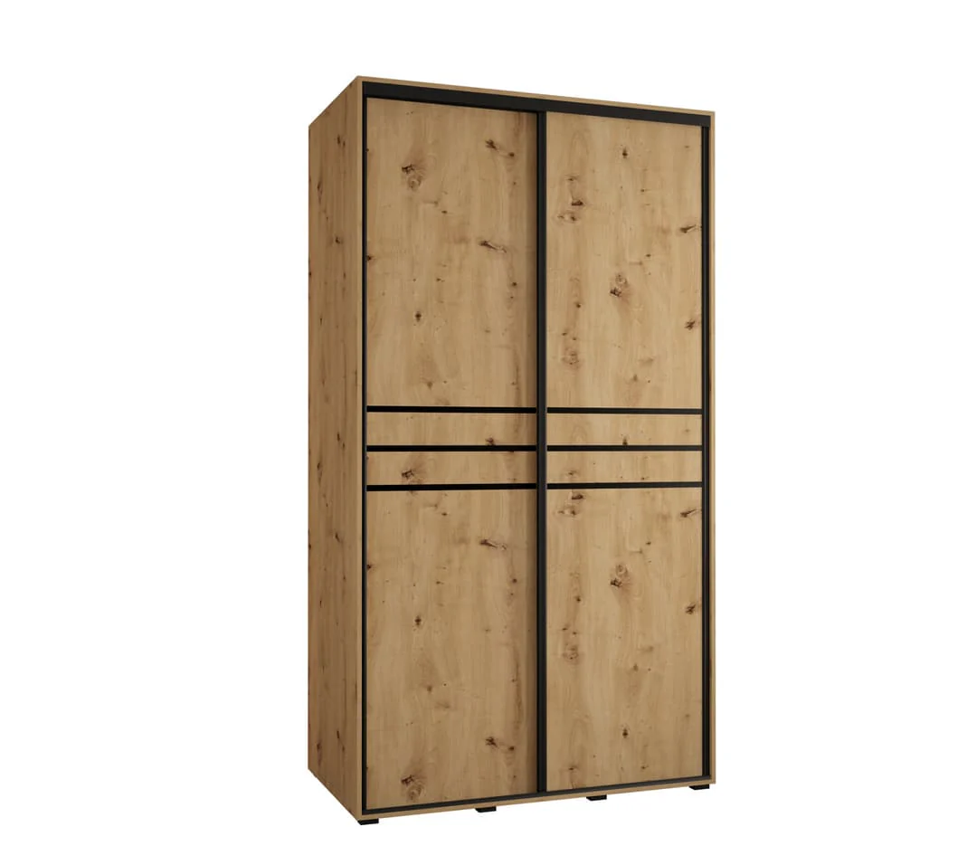Cannes X Sliding Door Wardrobe 140cm - Image 2