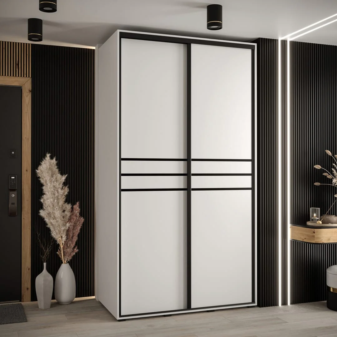 Cannes X Sliding Door Wardrobe 140cm - Image 5
