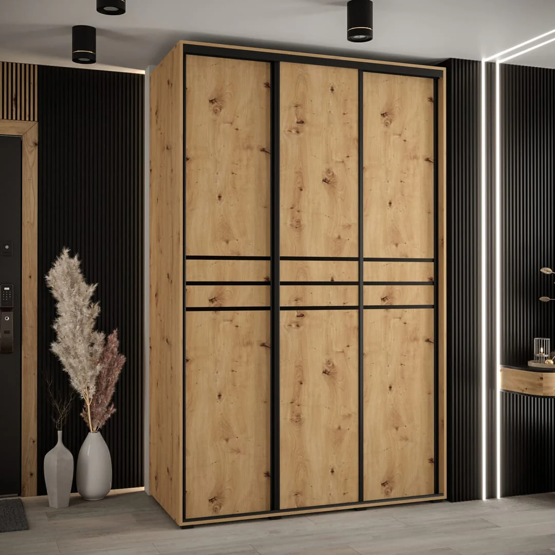 Cannes X Sliding Door Wardrobe 160cm - Image 4