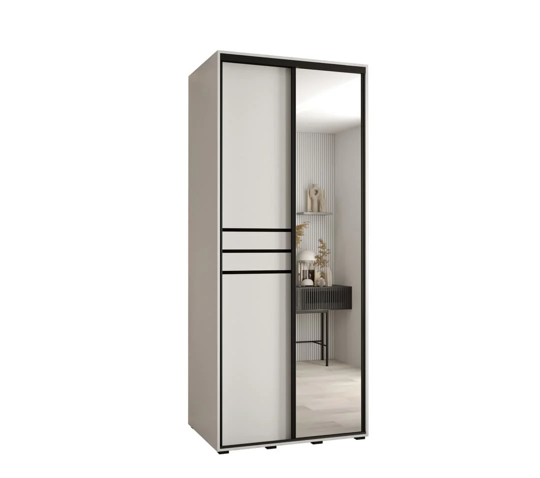 Cannes XI Sliding Door Wardrobe 120cm - Image 2