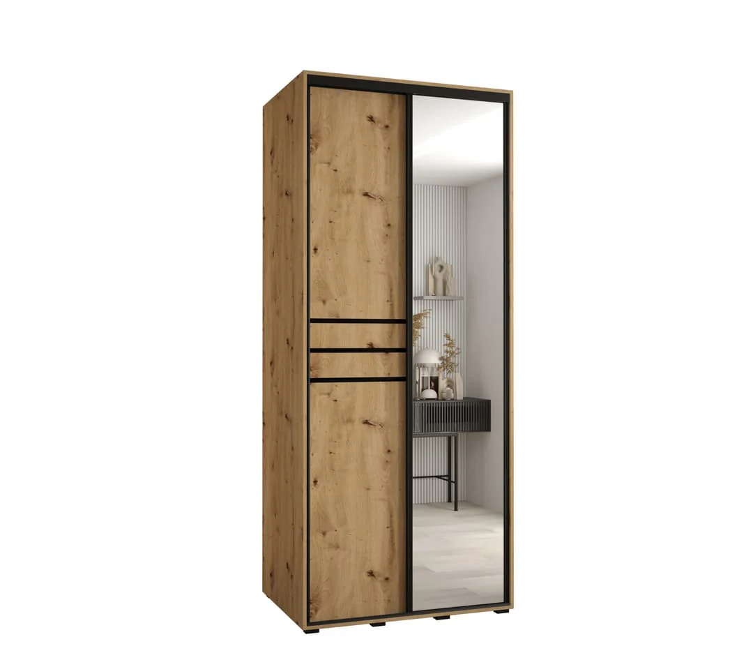 Cannes XI Sliding Door Wardrobe 120cm - Image 5