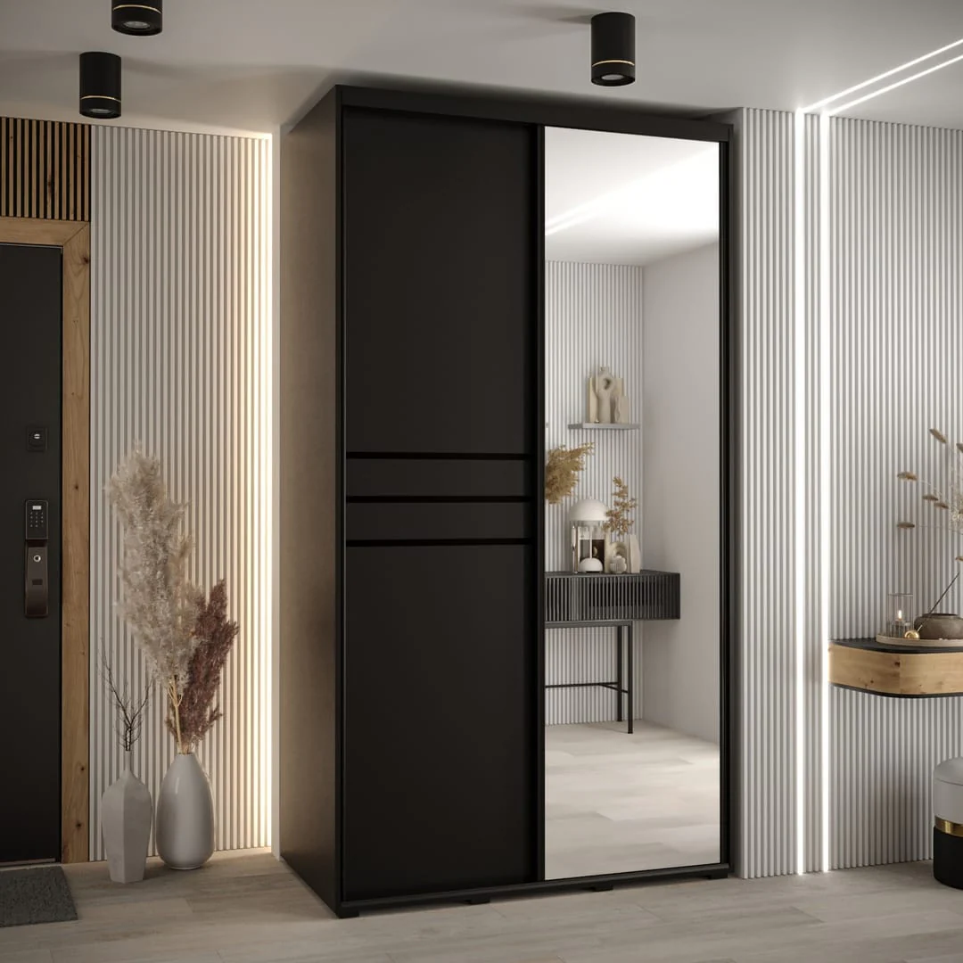 Cannes XI Sliding Door Wardrobe 130cm