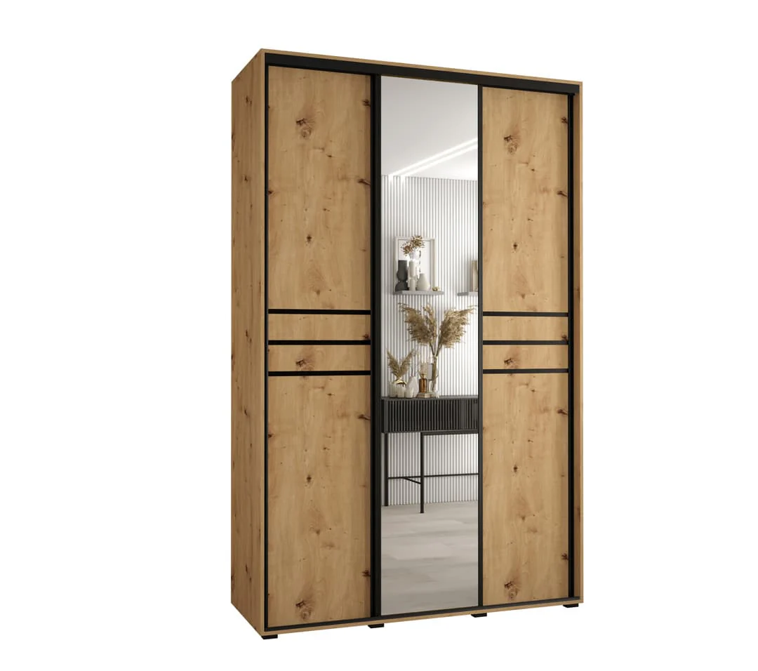 Cannes XI Sliding Door Wardrobe 150cm - Image 5