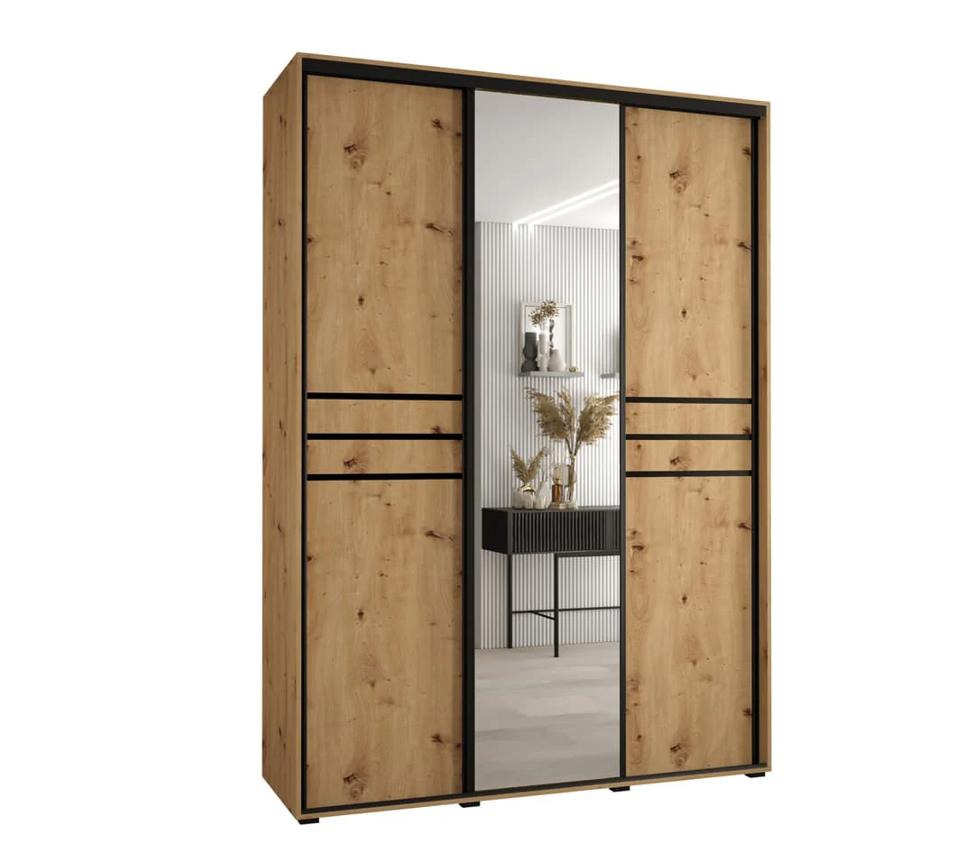 Cannes XI Sliding Door Wardrobe 170cm - Image 2