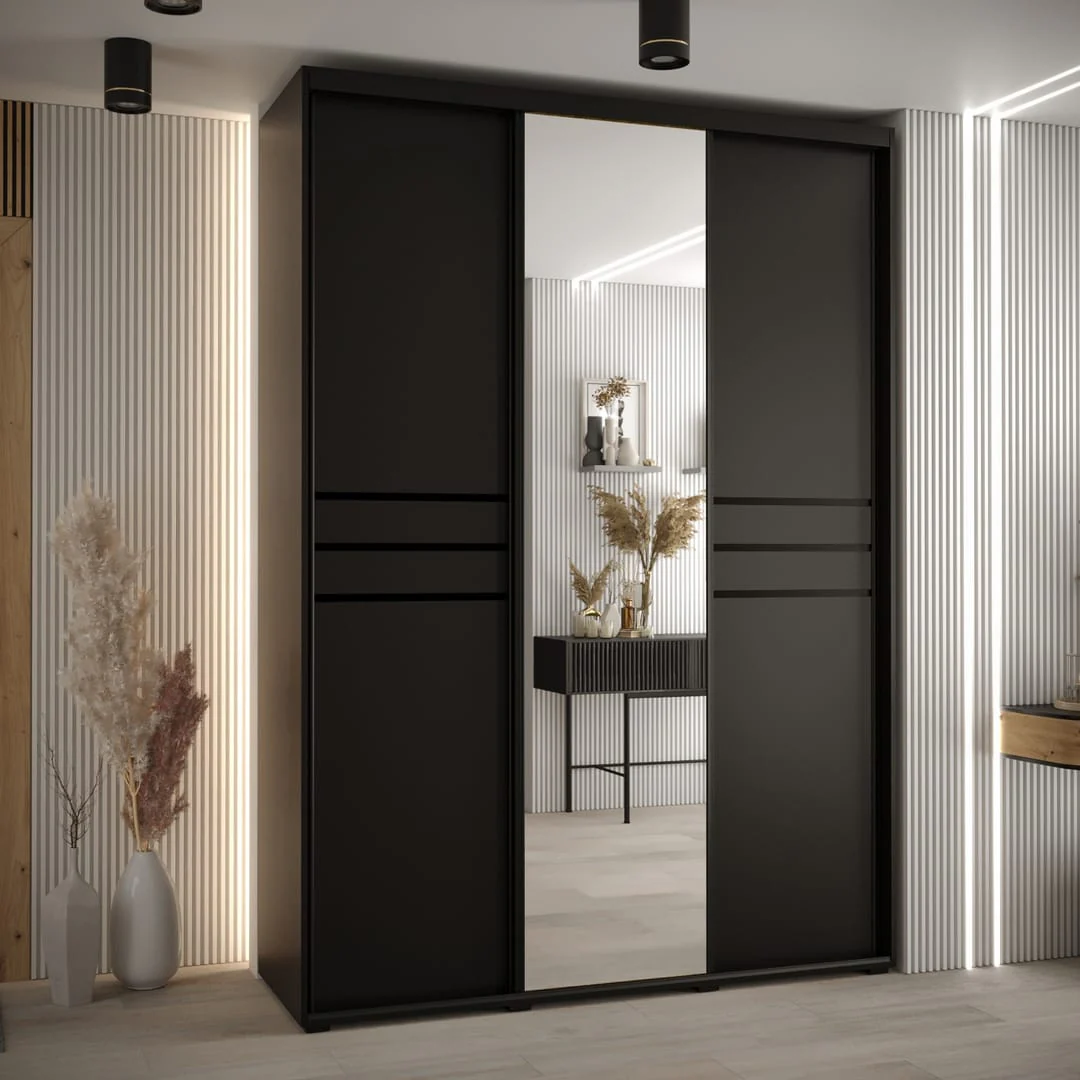 Cannes XI Sliding Door Wardrobe 180cm - Image 8