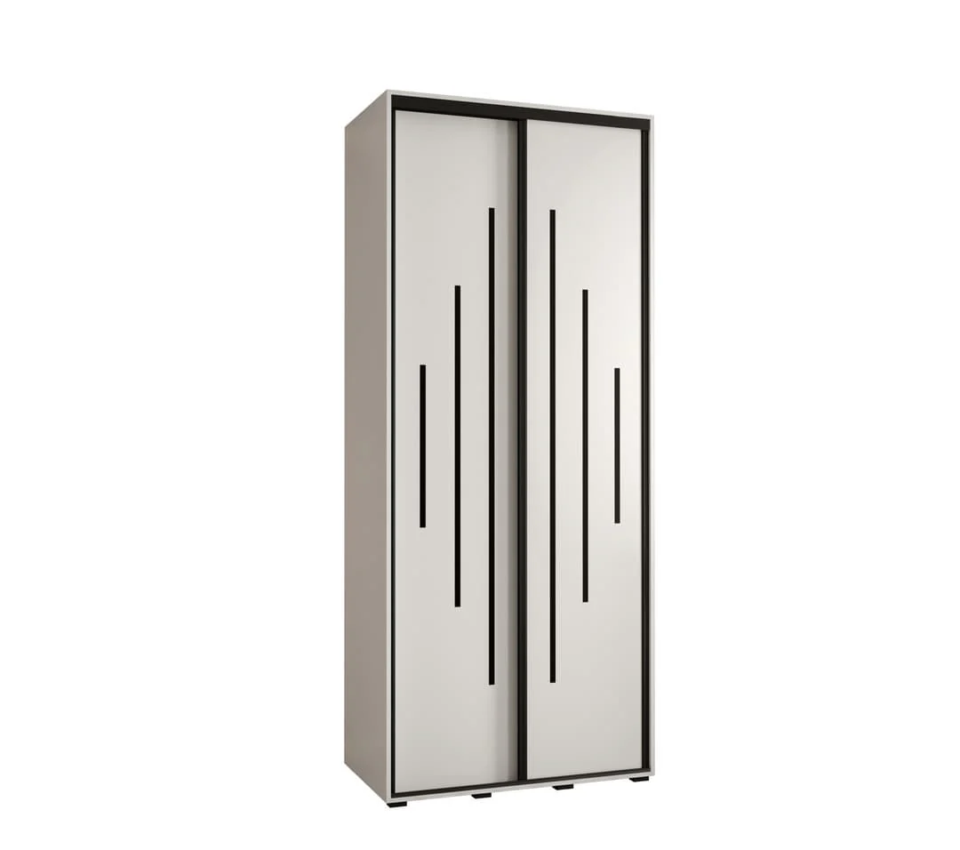 Cannes XII Sliding Door Wardrobe 100cm - Image 9