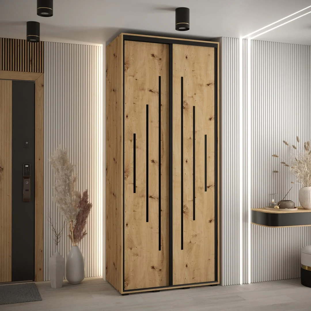 Cannes XII Sliding Door Wardrobe 120cm - Image 4