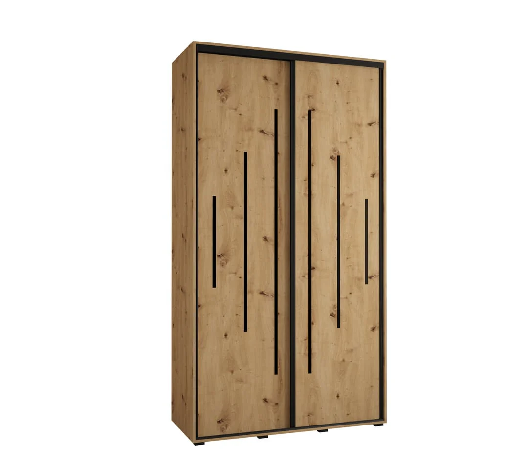 Cannes XII Sliding Door Wardrobe 140cm - Image 2