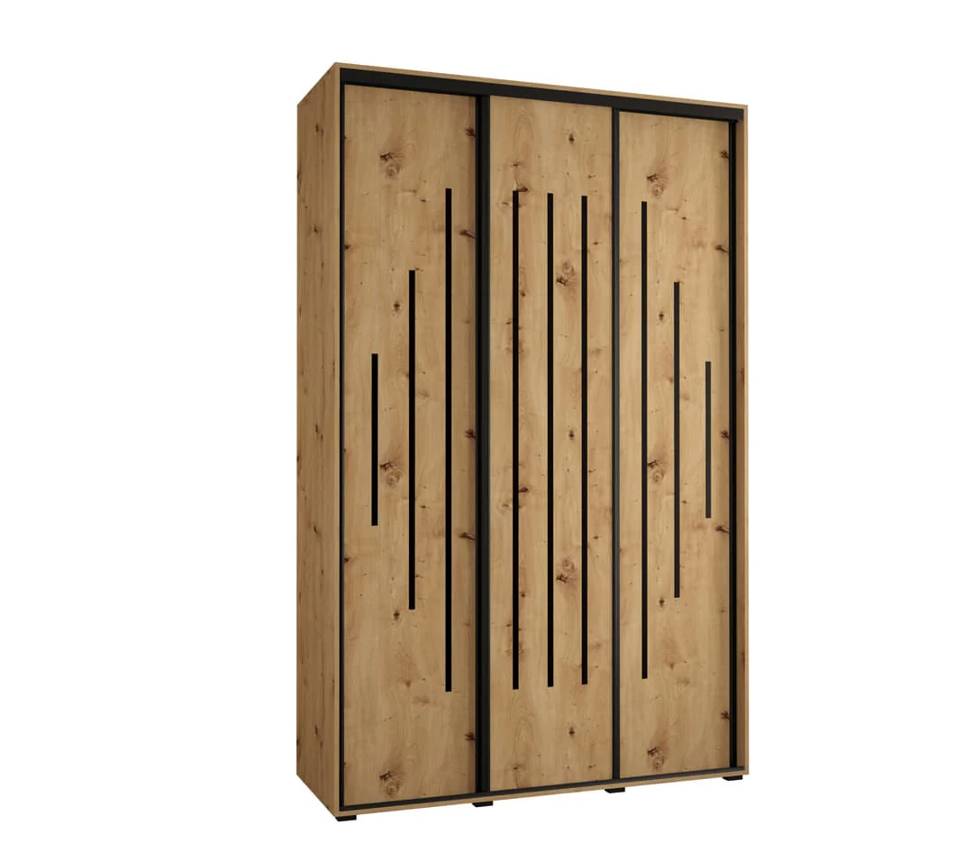 Cannes XII Sliding Door Wardrobe 150cm - Image 5