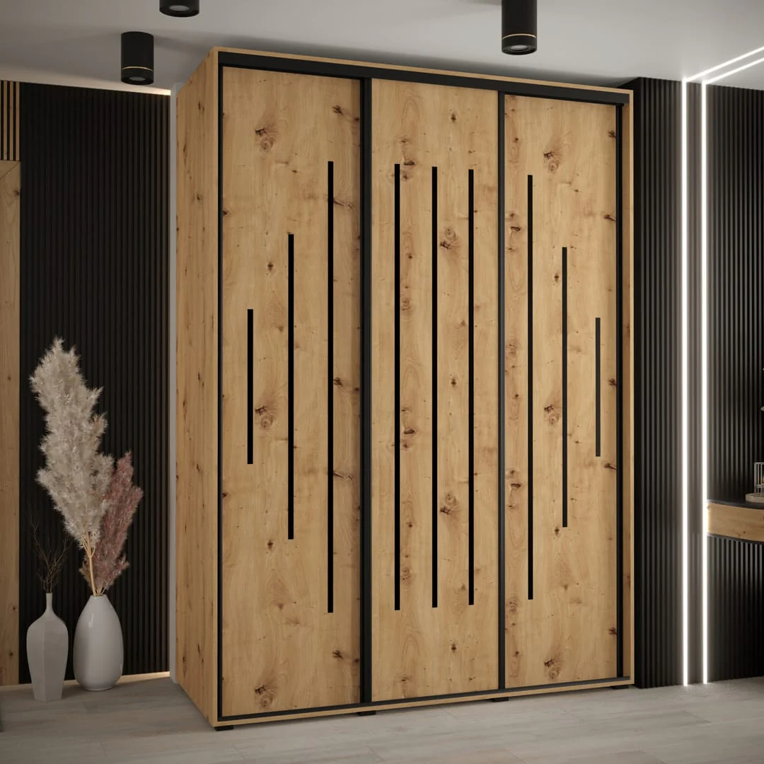 Cannes XII Sliding Door Wardrobe 180cm - Image 4
