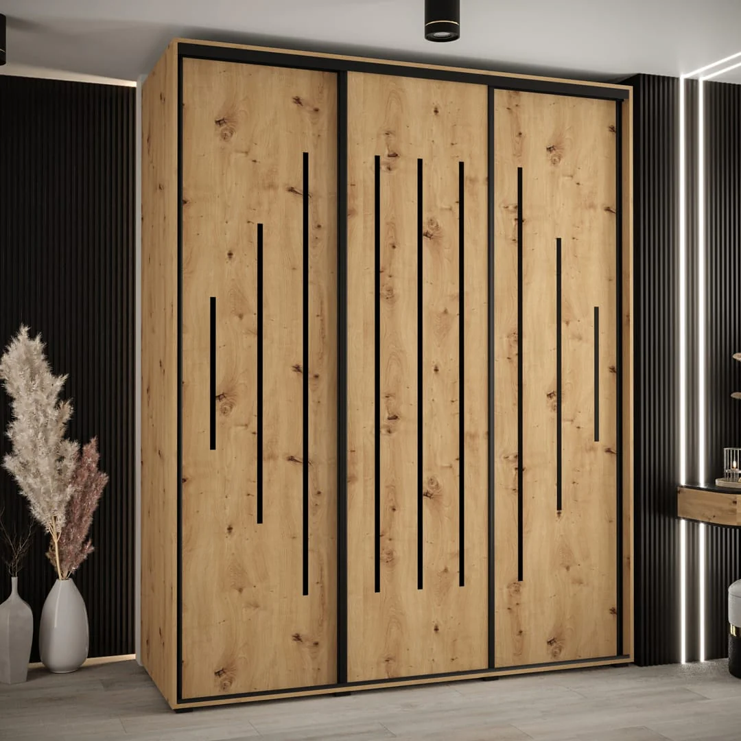 Cannes XII Sliding Door Wardrobe 190cm - Image 4
