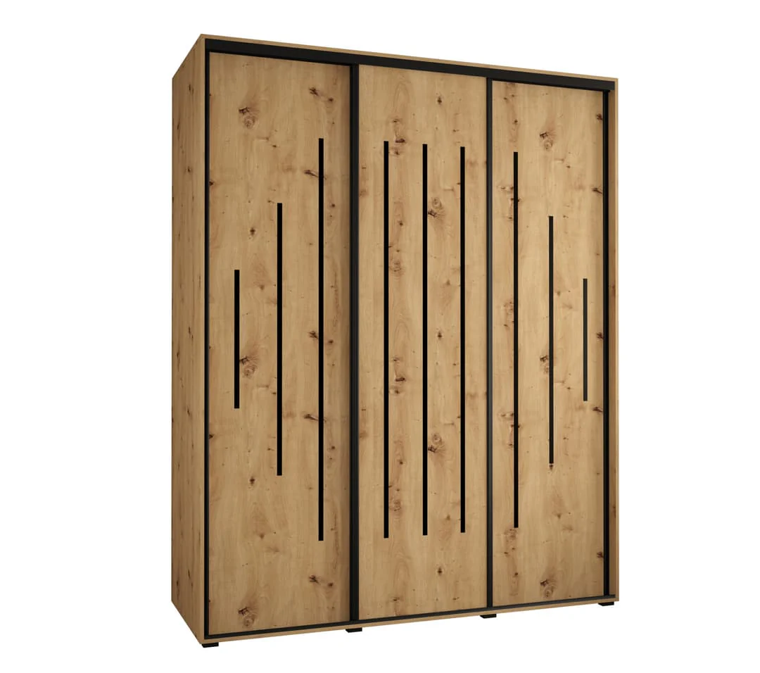Cannes XII Sliding Door Wardrobe 200cm - Image 2