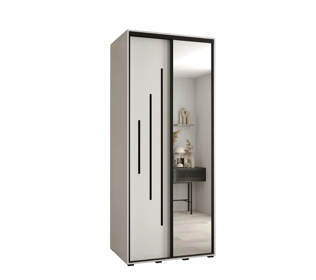 Cannes XIII Sliding Door Wardrobe 110cm - Image 6