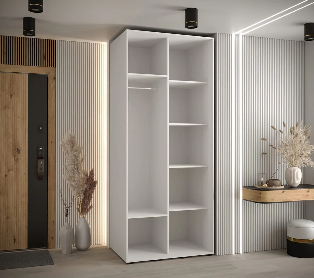 Cannes XIII Sliding Door Wardrobe 110cm - Image 7