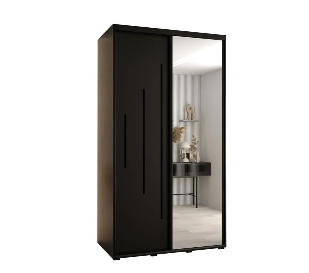 Cannes XIII Sliding Door Wardrobe 140cm - Image 9