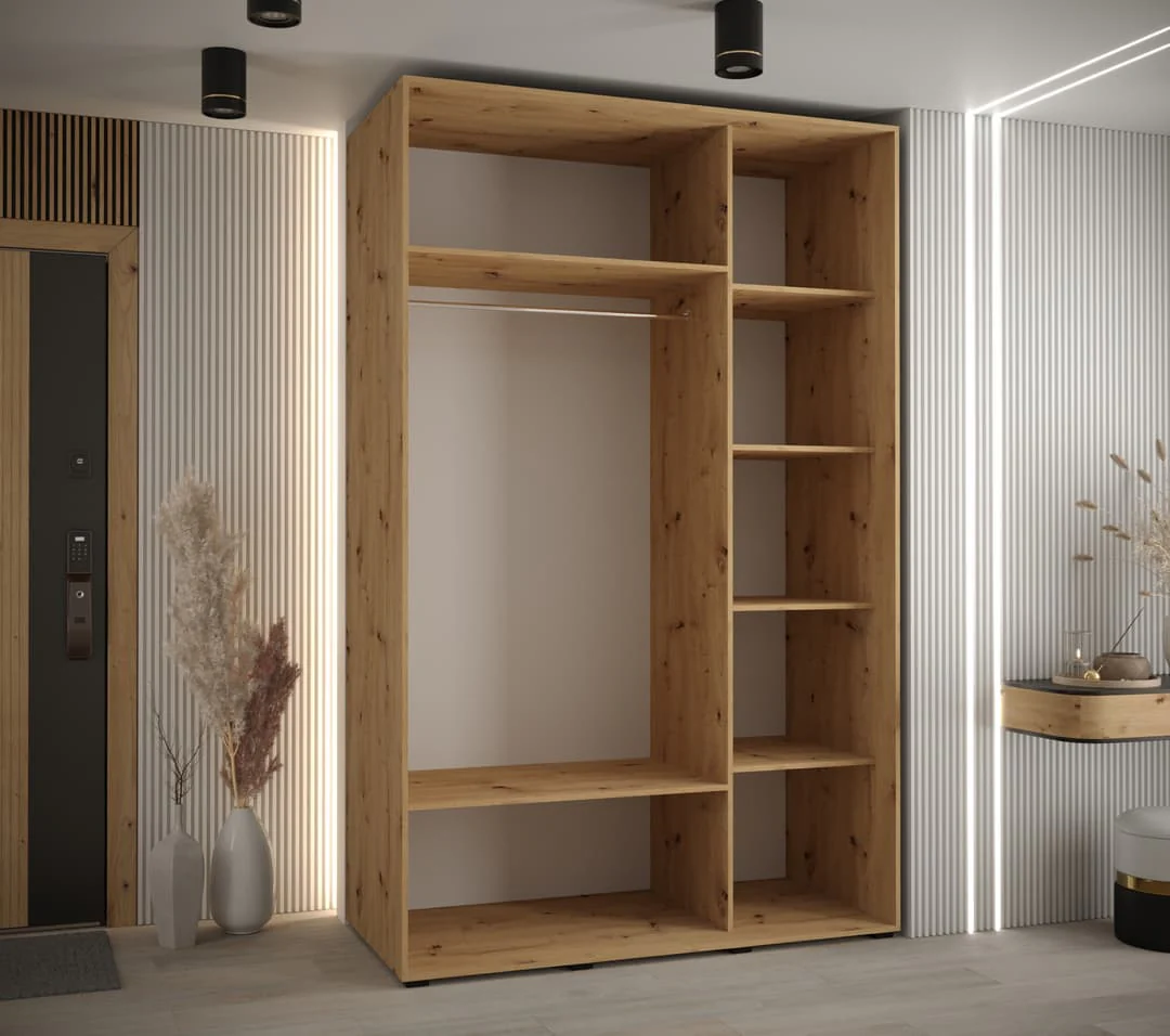 Cannes XIII Sliding Door Wardrobe 150cm - Image 6