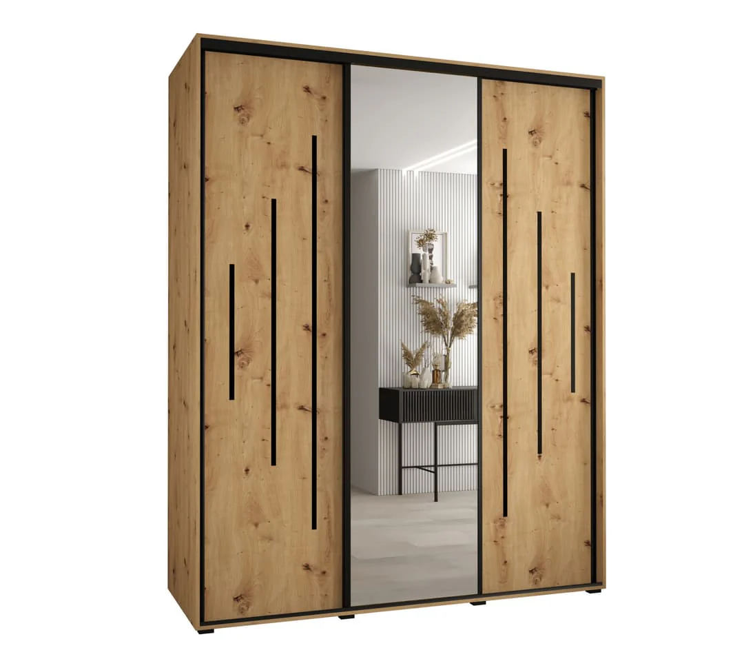 Cannes XIII Sliding Door Wardrobe 190cm - Image 5