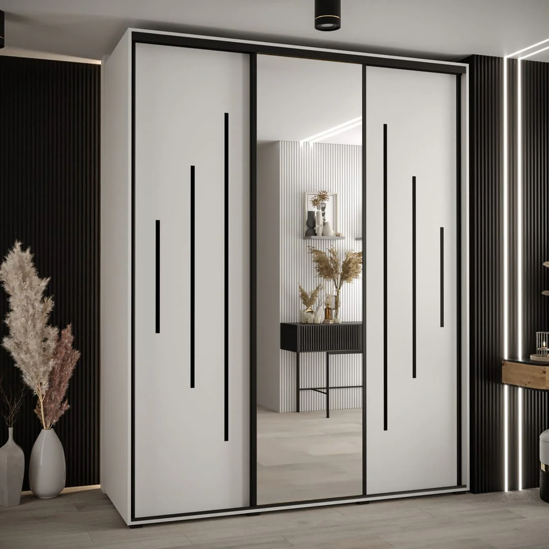 Cannes XIII Sliding Door Wardrobe 200cm - Image 4