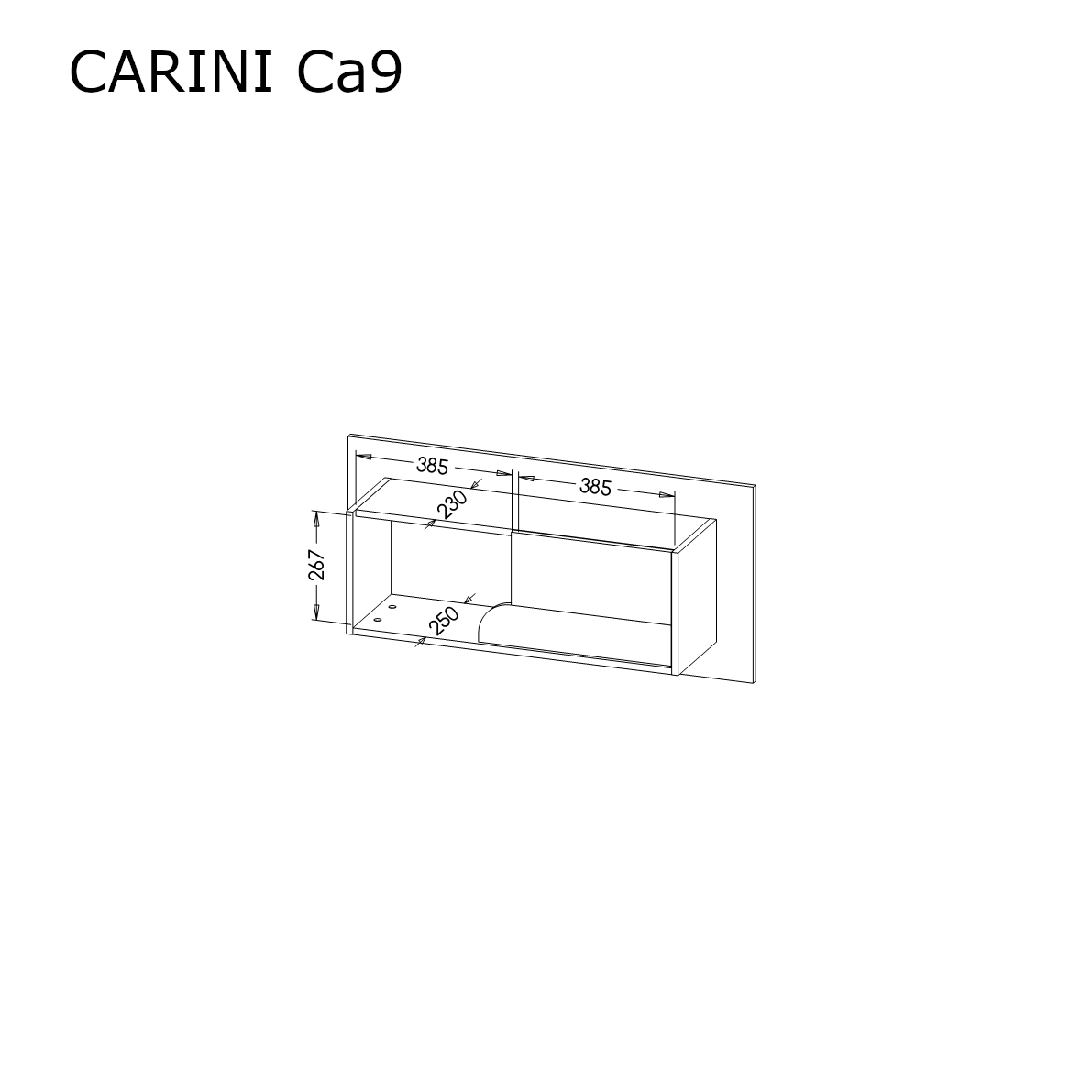 Carini CA9 Wall Shelf 100cm - Image 5