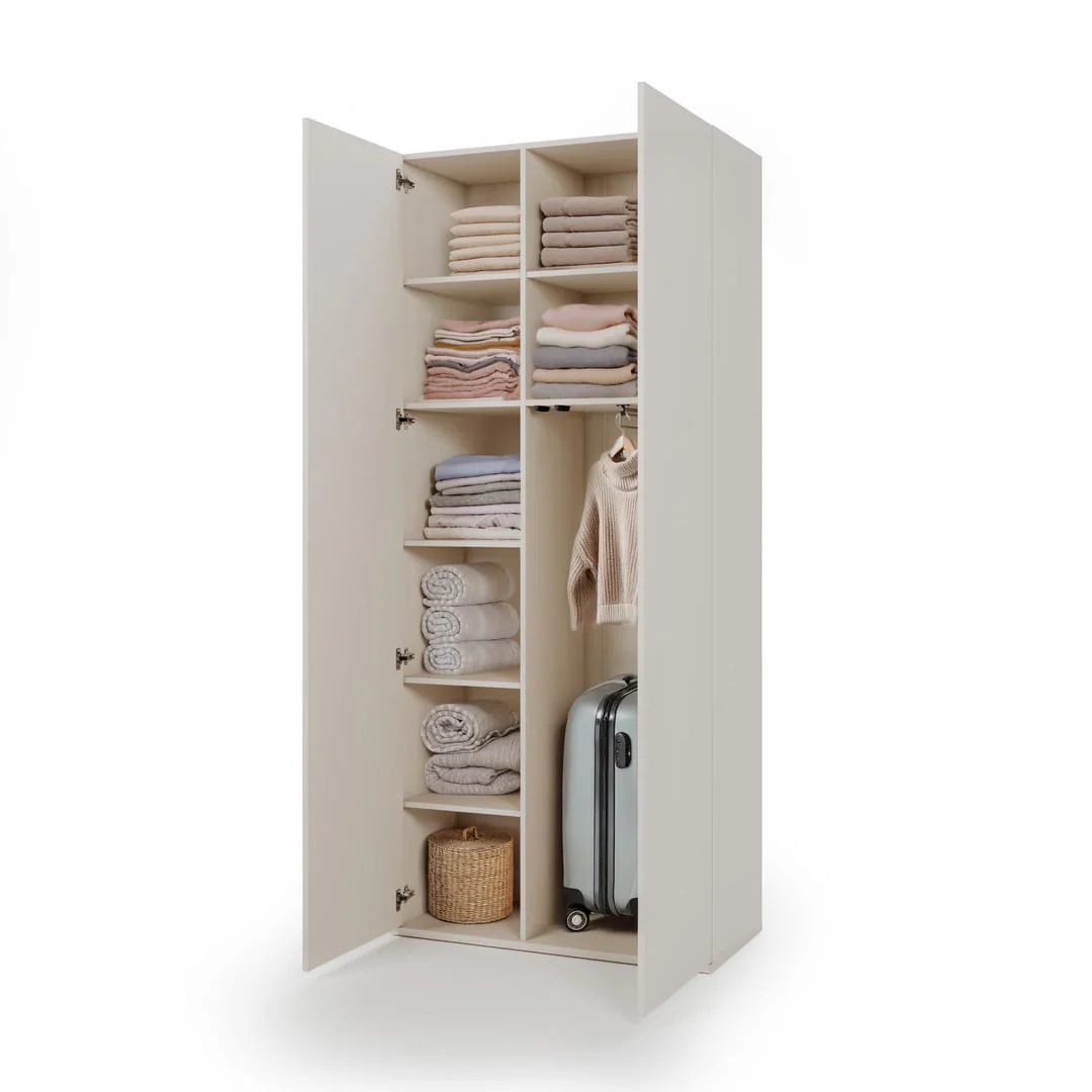Charlie CH-04 Hinged Wardrobe 100cm - Image 3