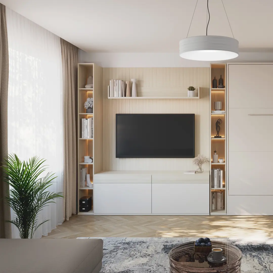 Charlie CH-07 Vertical Wall Bed Concept 140cm - Image 3