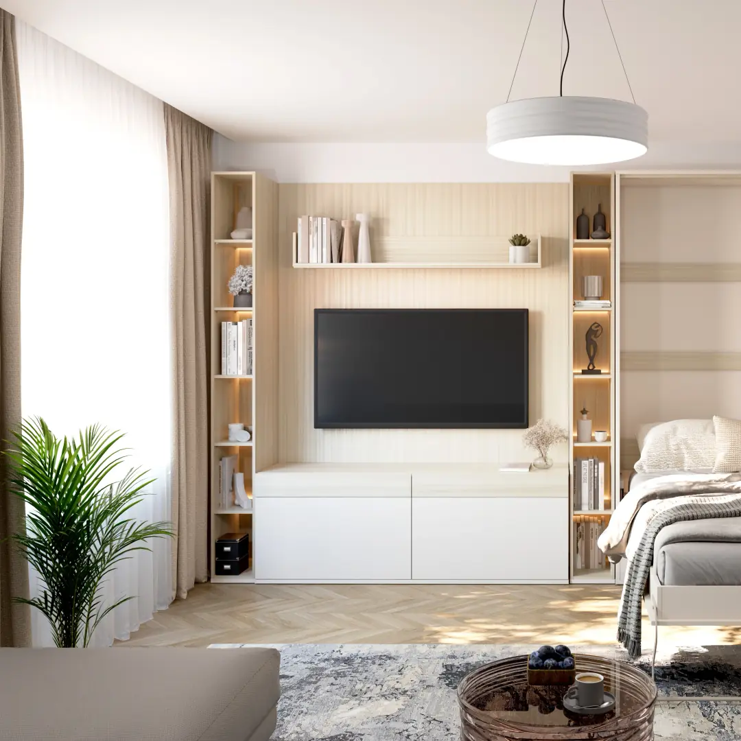 Charlie CH-07 Vertical Wall Bed Concept 140cm - Image 5