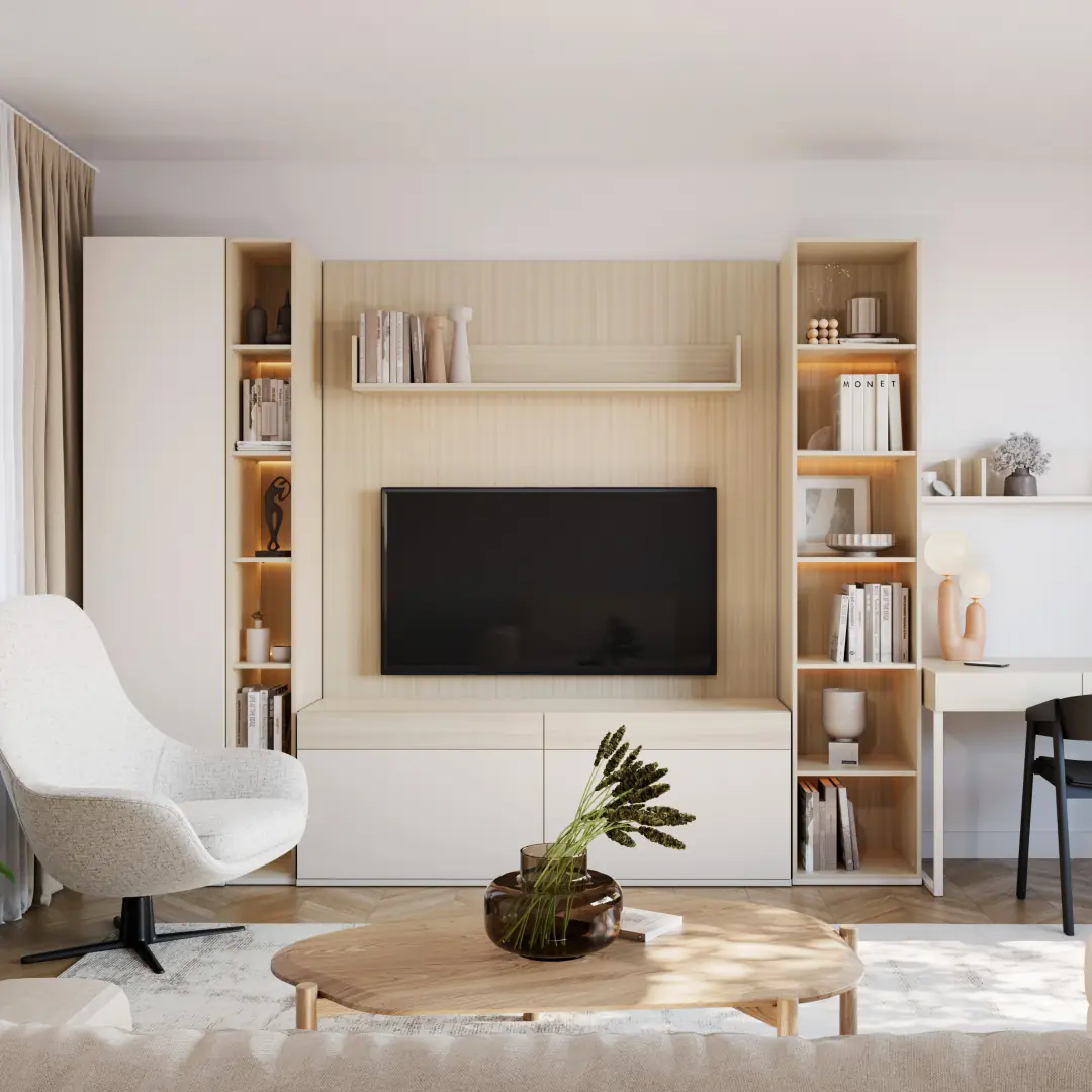 Charlie CH-21 Desk With Bookcase & Shelf 150cm - Image 6